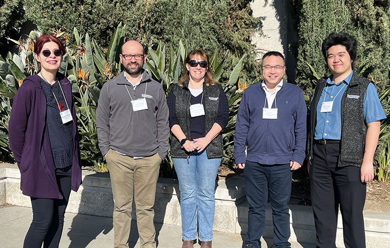 Group photo of Biljana Culjkovic-Kraljacic, PhD, Daniel Arango, PhD, Katherine Borden, PhD, Zhe Ji, PhD, and Dalton Huey